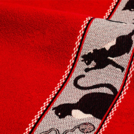 Bunzlau Kitchen Towel - Cats Red