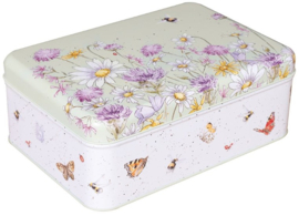 Wrendale Designs Rectangular Tin 'The Country Set' Bee & Butterfly -green--