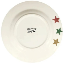 Emma Bridgewater - Red, Green & Gold Star - 8 1/2 Inch Plate