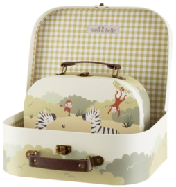 Sass & Belle Savannah Safari Suitcases - Set of 2