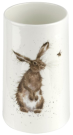 Wrendale Designs 'The Hare and the Bee' Vase -17 cm hoog-