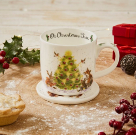 Wrendale Designs 'Oh Christmas Tree' Mug & Coaster Set