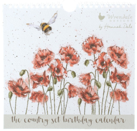 Wrendale Designs 'The Country Set' Birthday Calendar