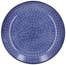 Bunzlau Plate Ø 23,5 cm - Blue Diamond