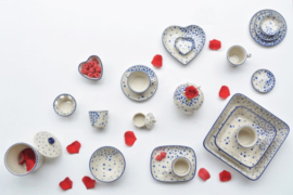 Bunzlau Tray Small 15 x 18,5 cm Hearts -Limited Edition-