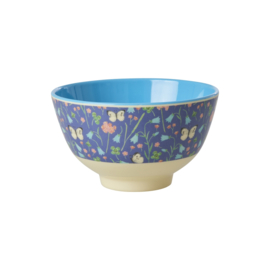 Rice Small Melamine Bowl - Butterfly Field Print
