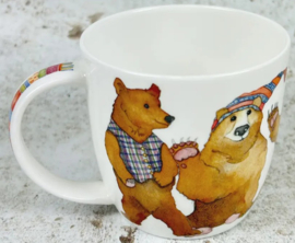 Emma Ball Mug with Gift Box - Woolly Bears -mok met rond oor-