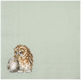 Wrendale Designs Lunch Napkins 'Owl Together' Owl