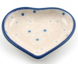 Bunzlau Teabag Dish Heart Little Gem