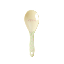 Rice Melamine Salad Spoon Pink Flower Field Print - 'YIPPIE YIPPIE YEAH'