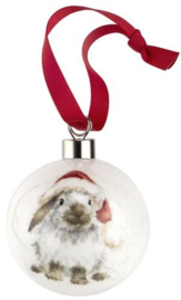 Wrendale Designs 'Ho Ho Ho' Christmas Bauble