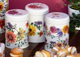Emma Bridgewater Garden Flowers - Set of 3 Caddy Tins