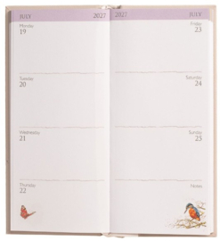 Wrendale Designs Slim Diary 2027- stevige flexibele kaft