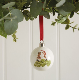 Wrendale Designs Christmas Bauble 'Sprouts' Guinea Pig