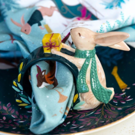Sara Miller - Woodland Tales - Ceramic Napkin Ring - Set of 2