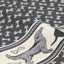 Bunzlau Tea Towel Dog Black