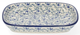 Bunzlau Tray Small 15 x 18,5 cm Blue Olive