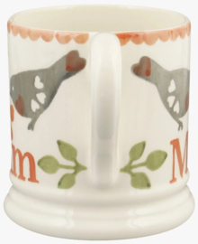 Emma Bridgewater Lovebirds Coral Mum - 1/2 Pint Mug *b-keuze*