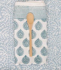 Rozablue Servet Little lotus blue - set of 4