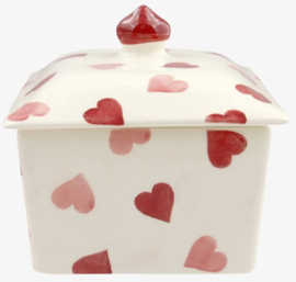 Emma Bridgewater Pink Hearts - Small Butter Dish *b-keuze*