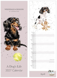 Wrendale Designs 'A Dog's Life' Slim Calendar 2027