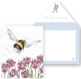 Wrendale Designs 'The Flight of the Bumblebee' miniature Card