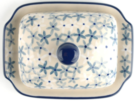 Bunzlau Butter Dish with Plate Sea Star