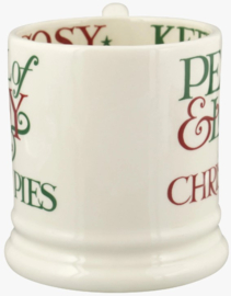 Emma Bridgewater - Christmas Toast - Peace & Love - 1/2 Pint Mug