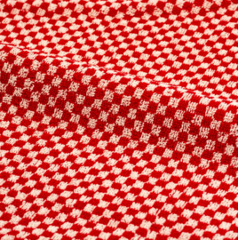 Bunzlau Kitchen Towel Small Check Red