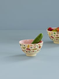 Rice Small Melamine Bowl - Sweet Jungle Print - Pink