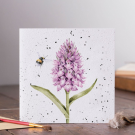 Wrendale Designs Card 'Marsh Orchid'