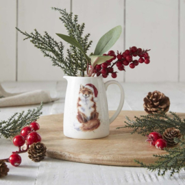 Wrendale Designs Posy Jug 'Festive Fox' Fox