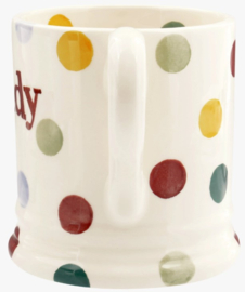 Emma Bridgewater Polka Dot Daddy 1/2 Pint Mug -kleine letters-