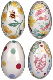 Emma Bridgewater Medium Egg-Shaped Tin - Hare & Ladybird