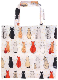 Ulster Weavers Small Biodegradable PVC Shopper Bag - Cats in Waiting