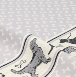 Bunzlau Tea Towel Dog Grey