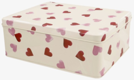 Emma Bridgewater Pink Hearts Rectangular Tin