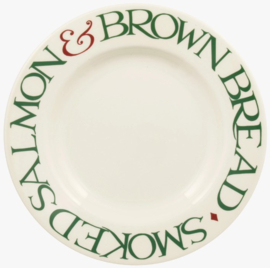 Emma Bridgewater Christmas Toast Smoked Salmon 8 1/2 Inch Plate