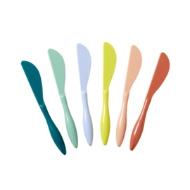 Rice  Melamine Butter Knives in Assorted SHINE Colors -6