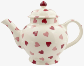Emma Bridgewater Pink Hearts - 4 Mug Teapot