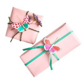 Rice Gift Wrapping Butterfly with Clip -per stuk-