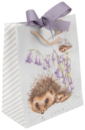 Wrendale Designs Gift Bag - Medium 'Love and Hedgehugs' hedgehog