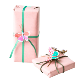 Rice Gift Wrapping Butterfly with Clip -per stuk-