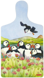 Emma Ball Large Chopping Board - Sea Thrift Puffin