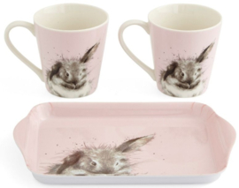 Wrendale Designs 'Bathtime' Two Mug & Tray Set