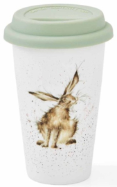 Wrendale Designs Travel Mug 'Good Hare Day'