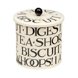 Emma Bridgewater Black Toast Biscuit Tin -zwarte letters-