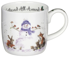 Wrendale Designs 'Gathered All Around Snowman' Mug