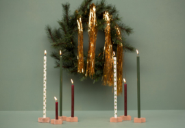 Rustik Lys - Potloodkaarsjes Holly Jolly - Ø 1,2 cm x 30 cm - Mistletoe - 4 st.