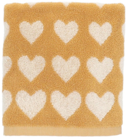 Bunzlau Kitchen Towel Hearts Yellow